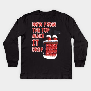 Now from the top make it DROP Kids Long Sleeve T-Shirt